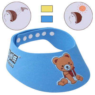 Adjustable Gluing Style Baby Shampoo Cap Cartoon Shampoo Cap Sunhat (Random Color Delivery)