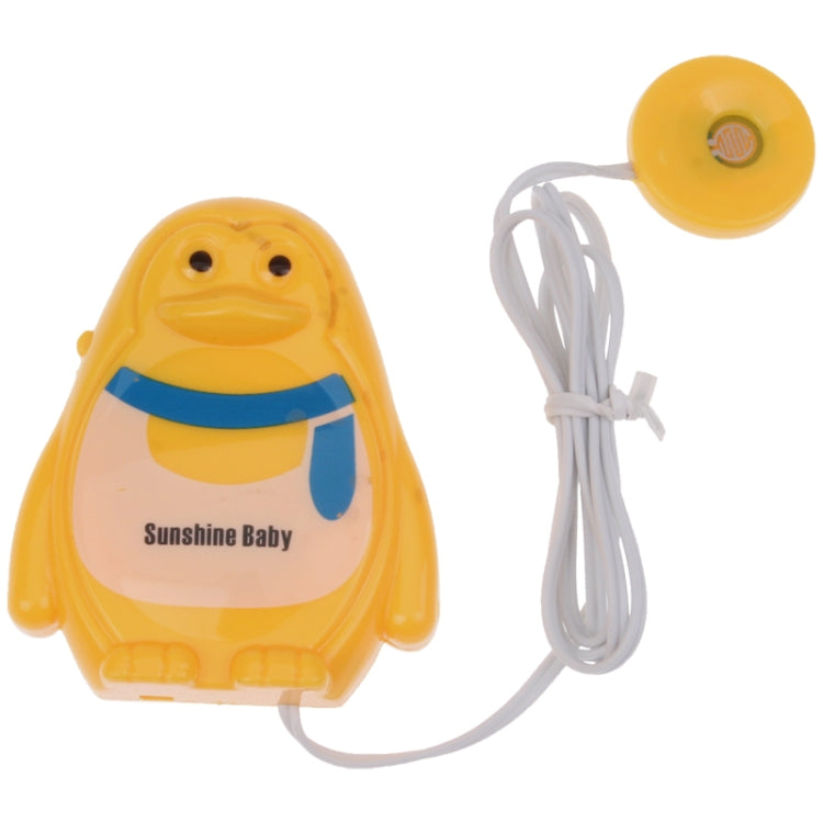Lovely Penguin Style Wet Baby Alert Monitor Music Reminder Toy Monitoring Device(Yellow)