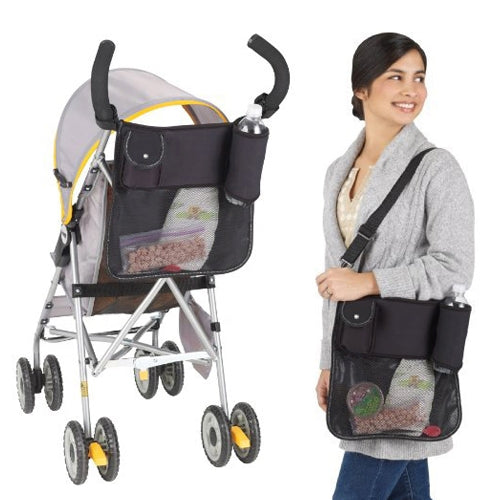 Dual-use Nappy Bag Mother Inclined-shoulder Bag / Baby Carriage Bag(Black)