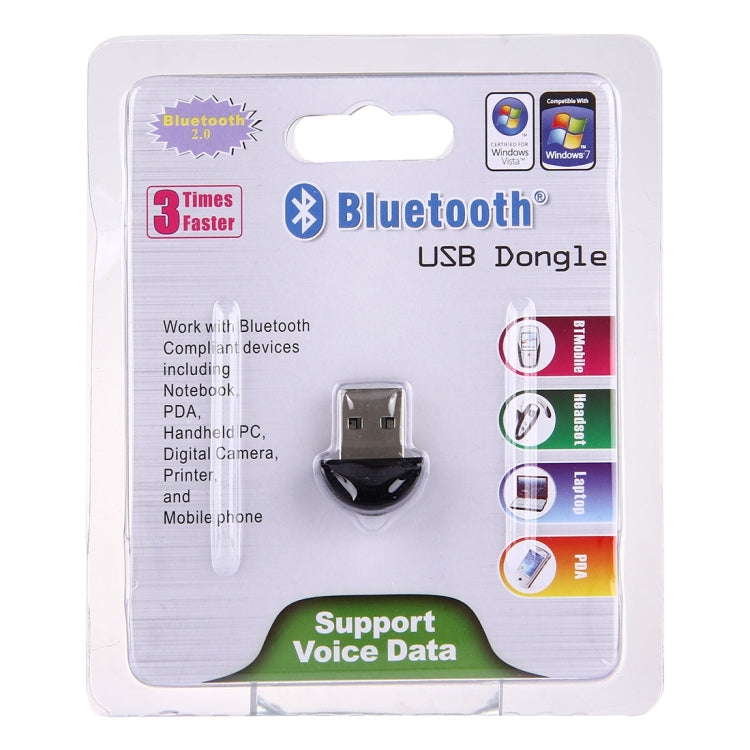 Driveless Bluetooth USB Dongle (Adapter) With CSR Chip,Plug & Play(Black)