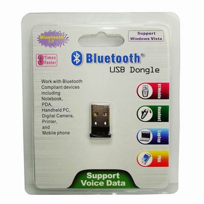 Driveless Micro Bluetooth 2.0 USB Dongle (Adapter) With OVC3620 Chip, Plug & Play(Black)