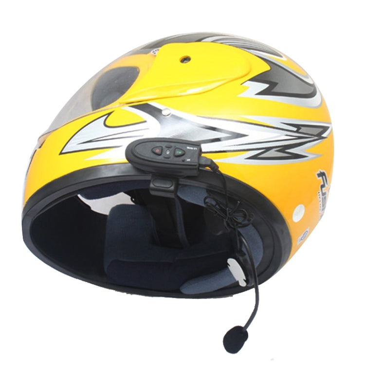 V1-10M Motorcycle Bluetooth V4.0 + EDR Headset Support Calls(Black)