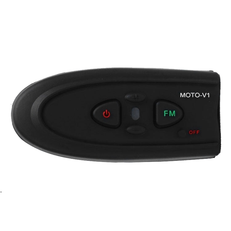 V1-10M Motorcycle Bluetooth V4.0 + EDR Headset Support Calls(Black)