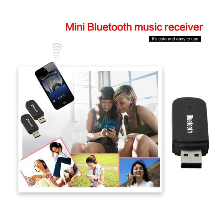 YET-M1 USB Bluetooth V2.1 Music Receiver, Wireless Distance: 10m, For iPhone, Samsung, HTC, Sony, Google, Huawei, Xiaomi and other Smartphones