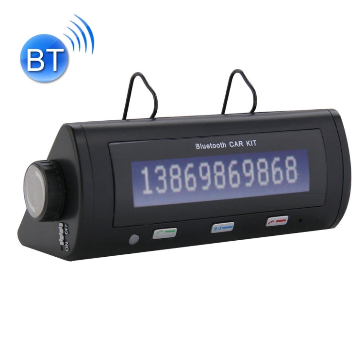 Portable Bluetooth 2.1+EDR HandsFree Car Kit, Support Caller ID LCD Display & Voice Dial