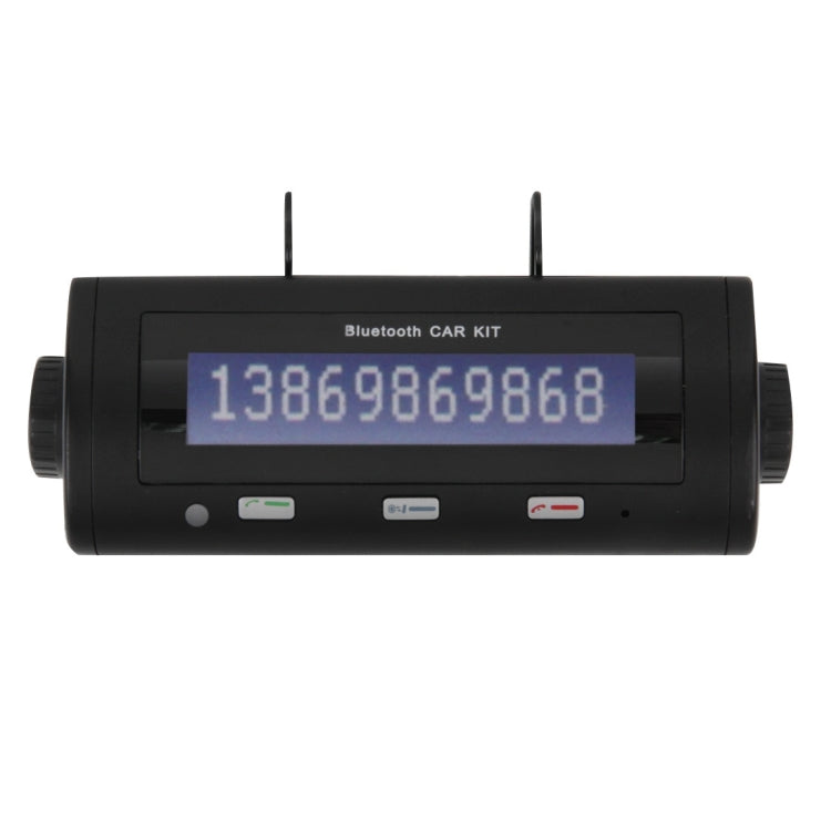Portable Bluetooth 2.1+EDR HandsFree Car Kit, Support Caller ID LCD Display & Voice Dial
