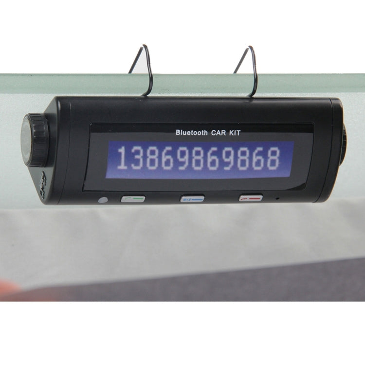 Portable Bluetooth 2.1+EDR HandsFree Car Kit, Support Caller ID LCD Display & Voice Dial