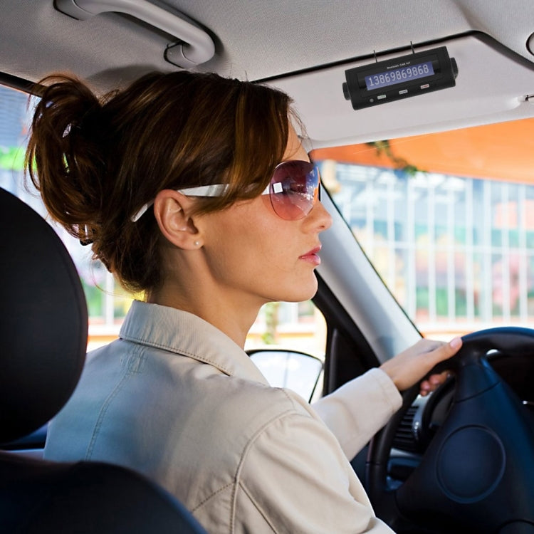 Portable Bluetooth 2.1+EDR HandsFree Car Kit, Support Caller ID LCD Display & Voice Dial