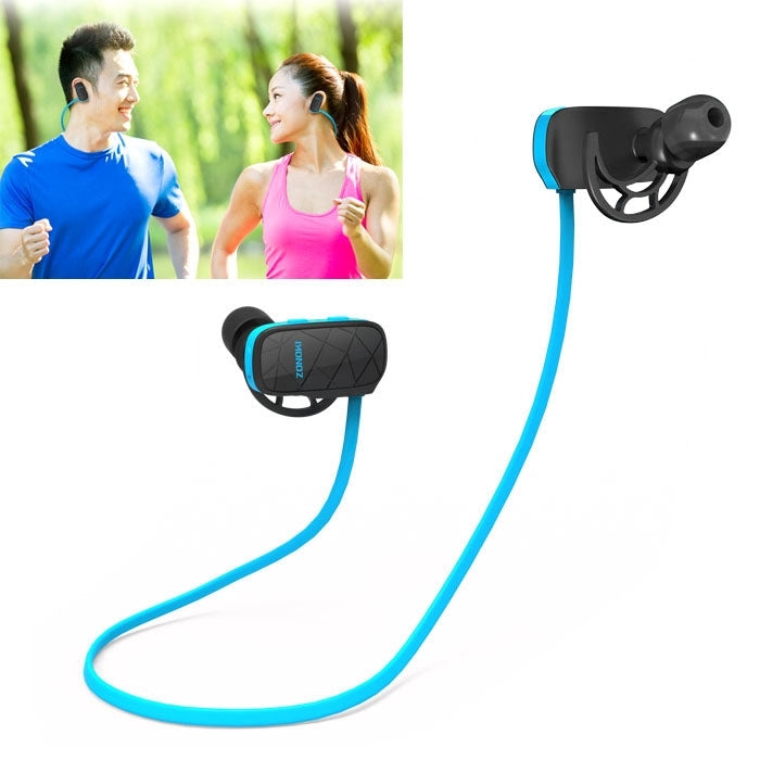 Zonoki B93 Stereo Bluetooth Multipoint Connection Sweatproof Sport Headset with Mic(Blue)
