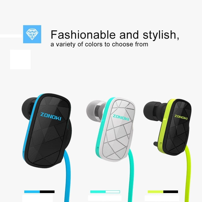 Zonoki B93 Stereo Bluetooth Multipoint Connection Sweatproof Sport Headset with Mic(Blue)