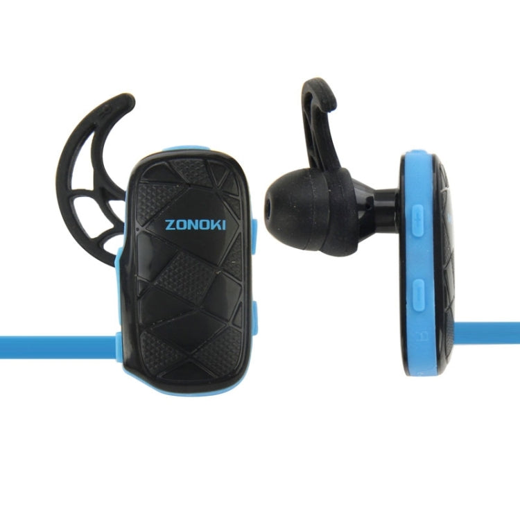 Zonoki B93 Stereo Bluetooth Multipoint Connection Sweatproof Sport Headset with Mic(Blue)