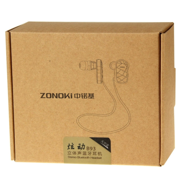 Zonoki B93 Stereo Bluetooth Multipoint Connection Sweatproof Sport Headset with Mic(Blue)
