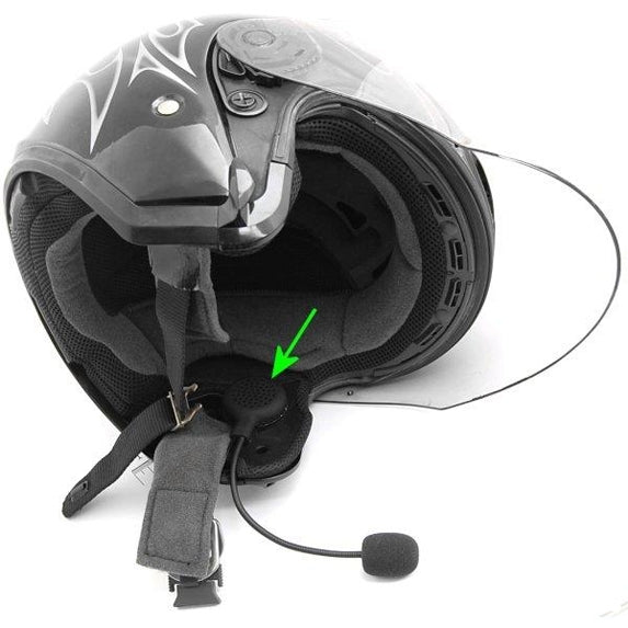 M1 Motorcycle Helmet Bluetooth Intercom Headset, Distance: 100m