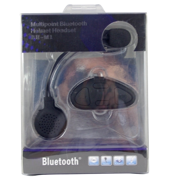 M1 Motorcycle Helmet Bluetooth Intercom Headset, Distance: 100m