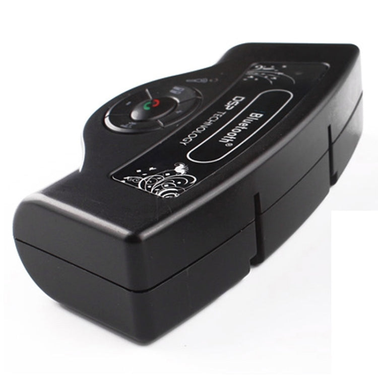 BT-8109B Steering Wheel Car Bluetooth Hands-free Kit with Car Charger, Support Music Play & Hands-free Answer Phone & FM Function(Black)