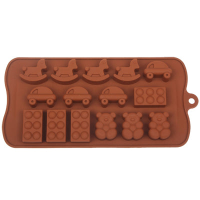 Cute Cartoon Style Silica Gel Fondant Cake Mold