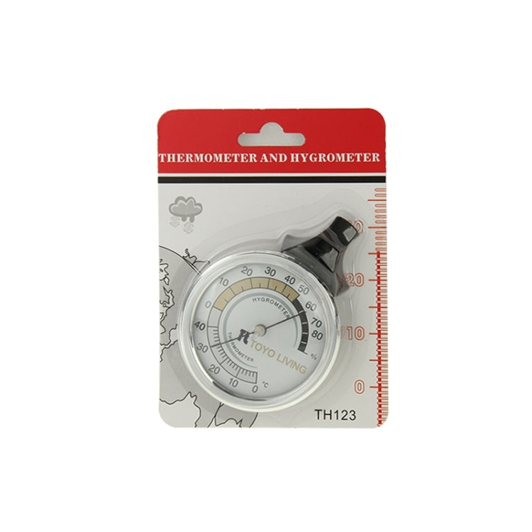 Indoor Thermometer and Hygrometer (TH123)(Silver)