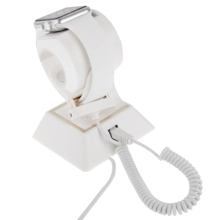 Anti-Theft Security Alarm Charging Display Stand for Watch(White)