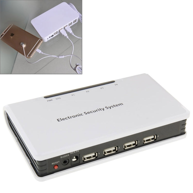 4 in 1 Anti-theft Alarm Electronic Security System(White)