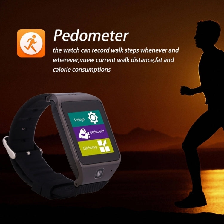 UHAPPY UW1 Smart Watch 1.55 inch Capacitive Touch Screen Watch Phone, Support Fitness Function / Pedometer / Sedentary Remind / Sleep Monitor / NFC / GSM