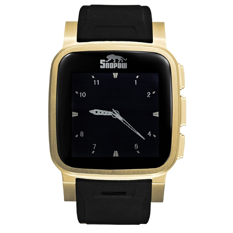 SNOPOW W1 GSM / GPRS Smart Watch Phone, IP68 Waterproof, NUCLEUS, 2.0MP Camera / Bluetooth V3.0 / Pedometer / Sleep Monitoring, Network: 2G(Gold)