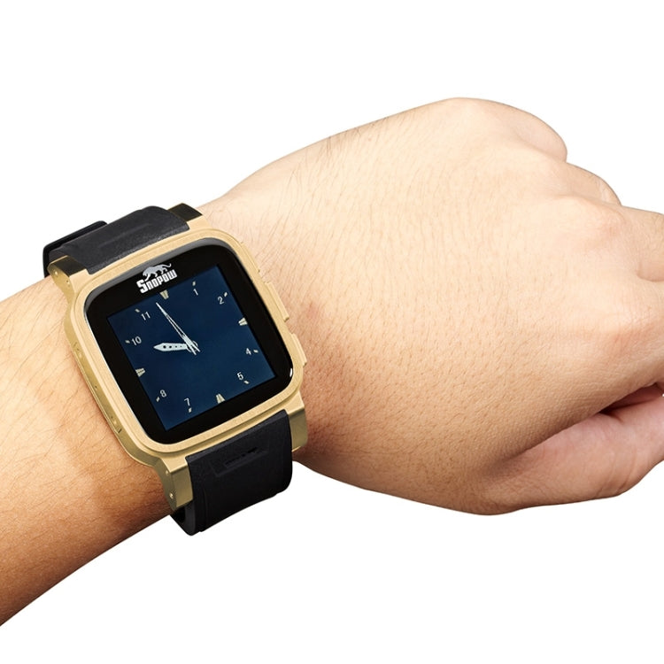 SNOPOW W1 GSM / GPRS Smart Watch Phone, IP68 Waterproof, NUCLEUS, 2.0MP Camera / Bluetooth V3.0 / Pedometer / Sleep Monitoring, Network: 2G(Gold)