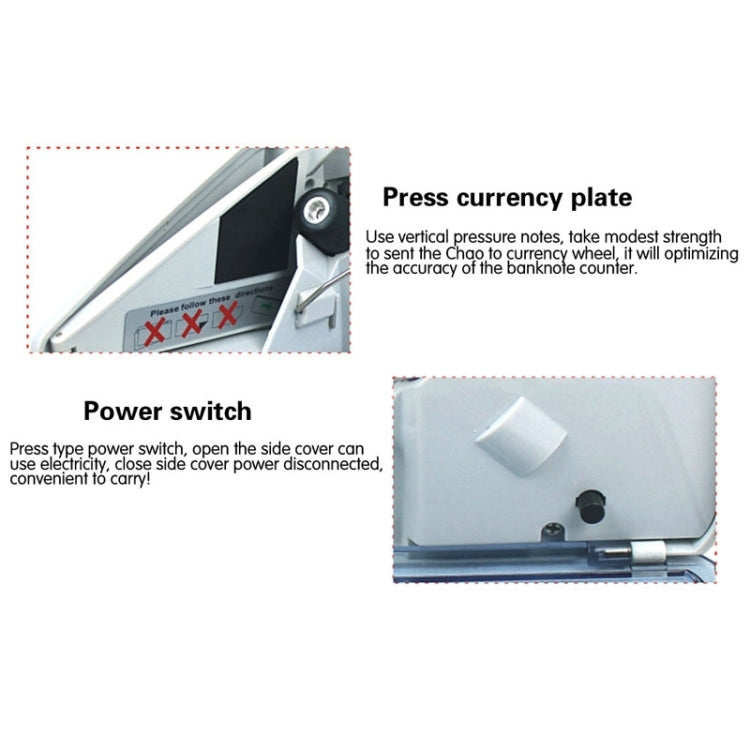 YBC-V40 Mini Portable Multi Paper Currency Counting Money Counter
