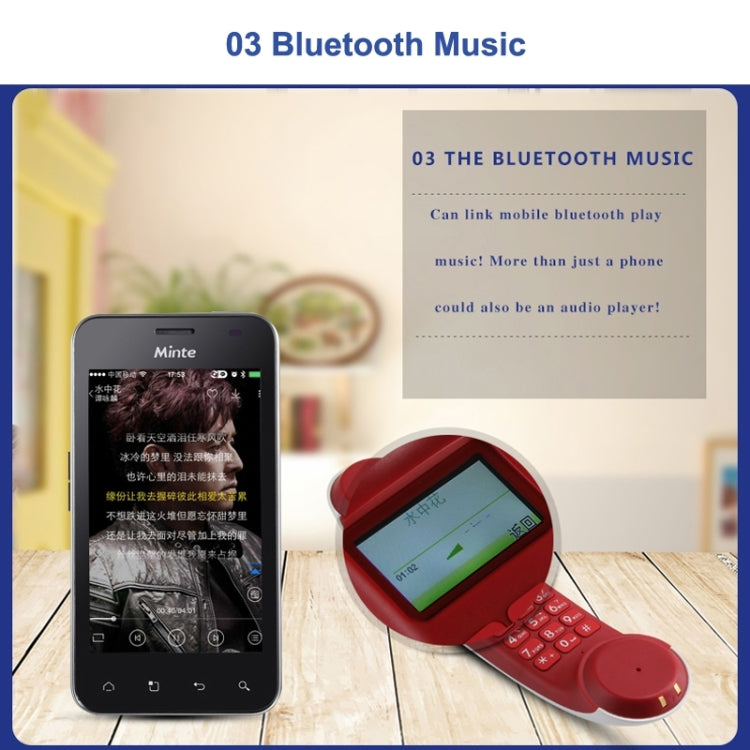 UF302 1.6 inch Display Intelligent Bluetooth Telephone, Support Hands-free, Bluetooth Music, Synchronous Phonebook