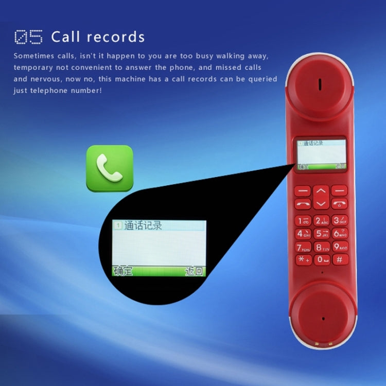 UF302 1.6 inch Display Intelligent Bluetooth Telephone, Support Hands-free, Bluetooth Music, Synchronous Phonebook