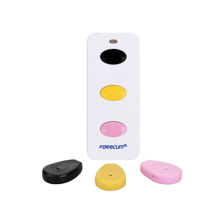 FK-383-A Water-drop Type Wireless Intelligent Key Finder with 3 Colors Receivers(White)