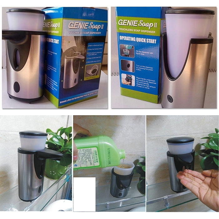 Genie Soap II Stainless Steel Touchless Auto Soap Dispenser(Silver)