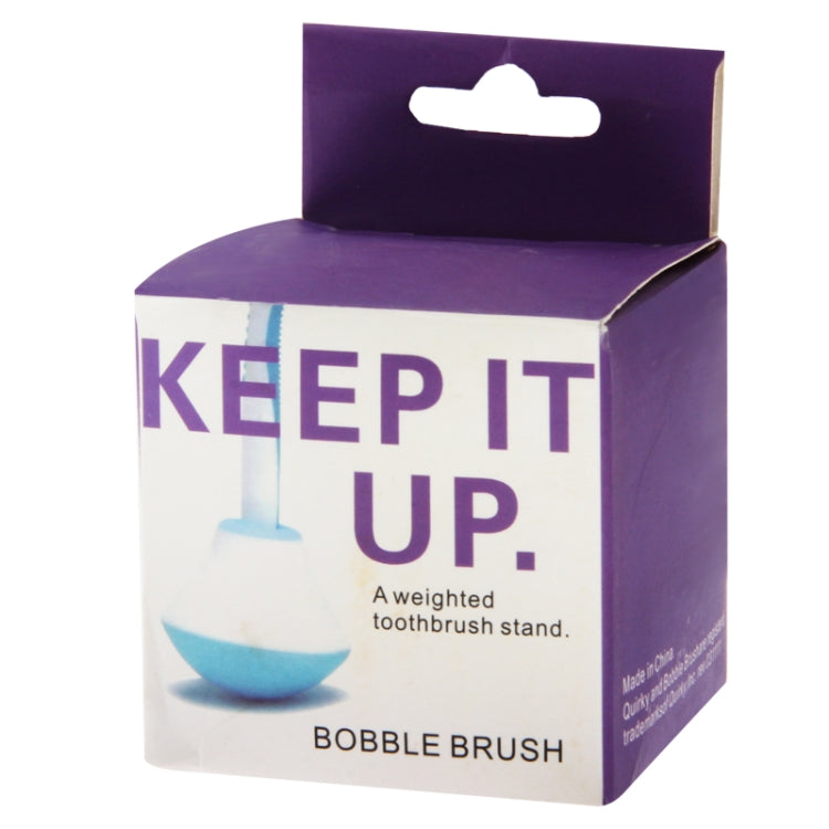 Novel Bobble Brush Tumbler Brush Toothbrush Rack Portable Sucker Suction Holder (Random Color Delivery)