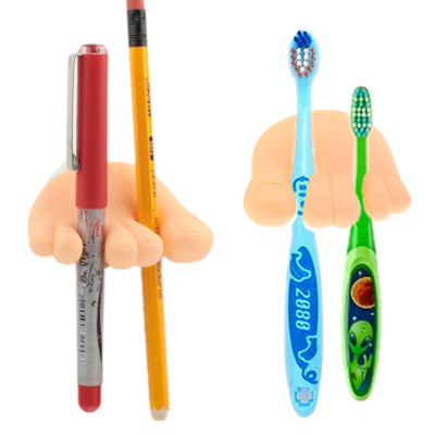 Left or Right Little Foot Shape Magic Suction Toothbrush / Pen Holder (Random Delivery)