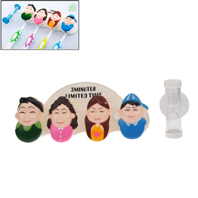 Our Family Style Toothbrush Holder + Sandglass(White)