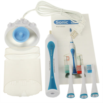 Ultrasonic Electric Toothbrus with Toothbrush Base (Inclde 3 Brush Heads)