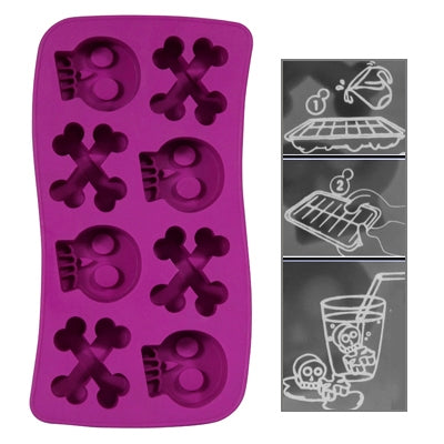 Skeletal Style Ice Cube Tray (Random Color Delivery)