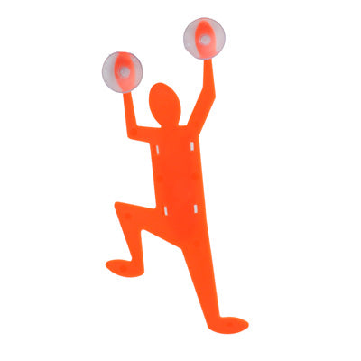 Bathroom Superman Toothbrush Holder with 2 Suction Cups(Orange)