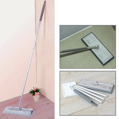 Super Magic Sweeper Dry & Wet Mop with 5 Wiper Sheets(Grey)