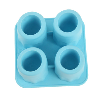 Shot Glasses Style Silicone Ice Cube Tray (Random Color Delivery)