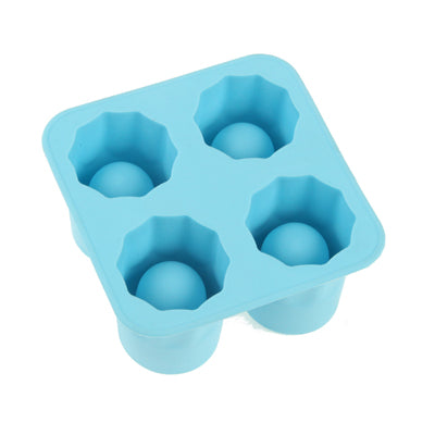 Shot Glasses Style Silicone Ice Cube Tray (Random Color Delivery)