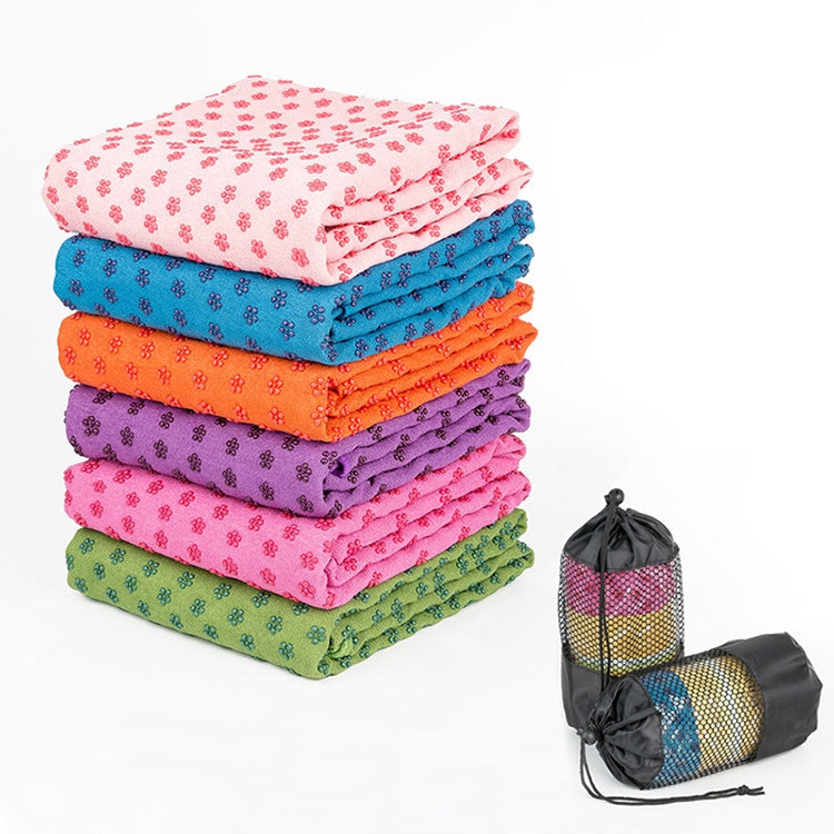 Microfiber Thickening Non-slip Yoga Blanket Long Washable Yoga Mat , Random Color Delivery
