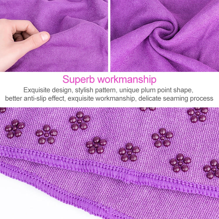Microfiber Thickening Non-slip Yoga Blanket Long Washable Yoga Mat , Random Color Delivery