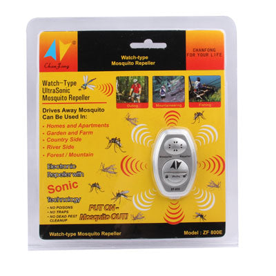Watch Type Ultrasonic Mosquito Repeller(White)