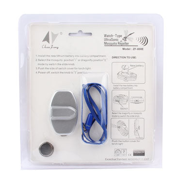 Watch Type Ultrasonic Mosquito Repeller(White)