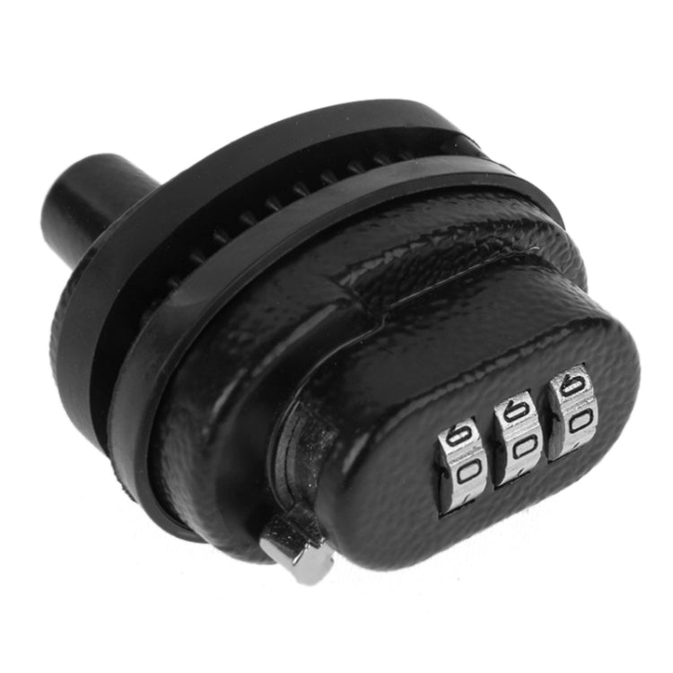 3 Digit Resettable Combination Security Lock(Black)