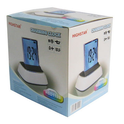 7 Color Change LED Digital LCD Alarm Clock, HSD110B
