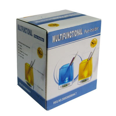 Multifunctional Pen-holder with Clock,Alarm,Integer hour sound, Night light
