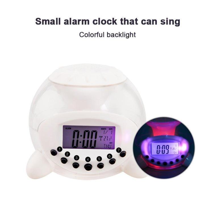 6 Color Natural Sound Calendar Thermometer Countdown(White)