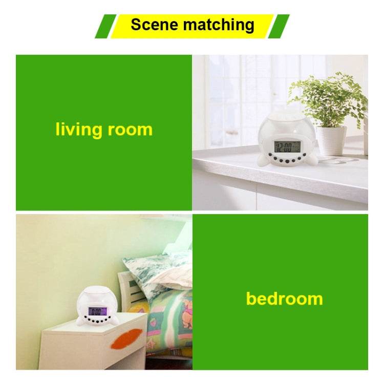 6 Color Natural Sound Calendar Thermometer Countdown(White)