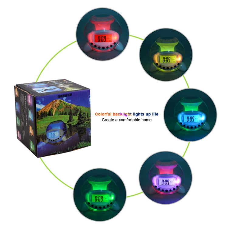 6 Color Natural Sound Calendar Thermometer Countdown(White)